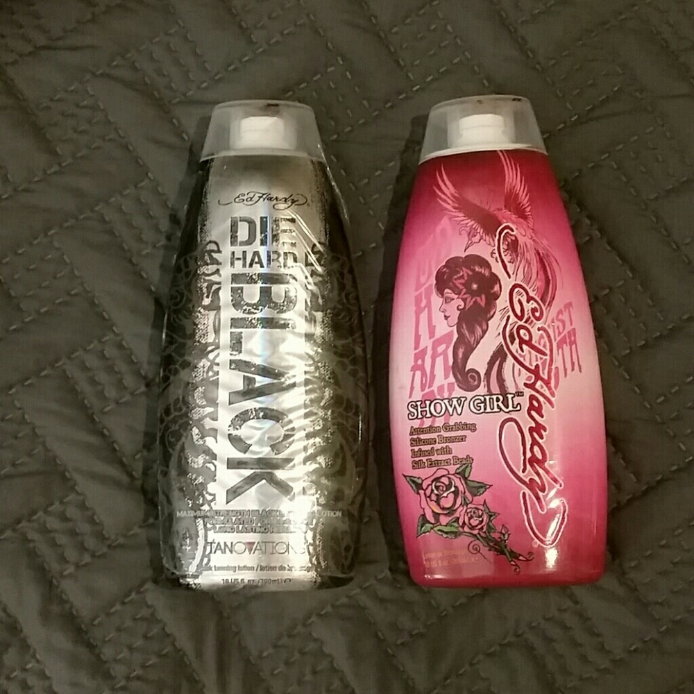 ED HARDY TAN LOTION.. lot of 2